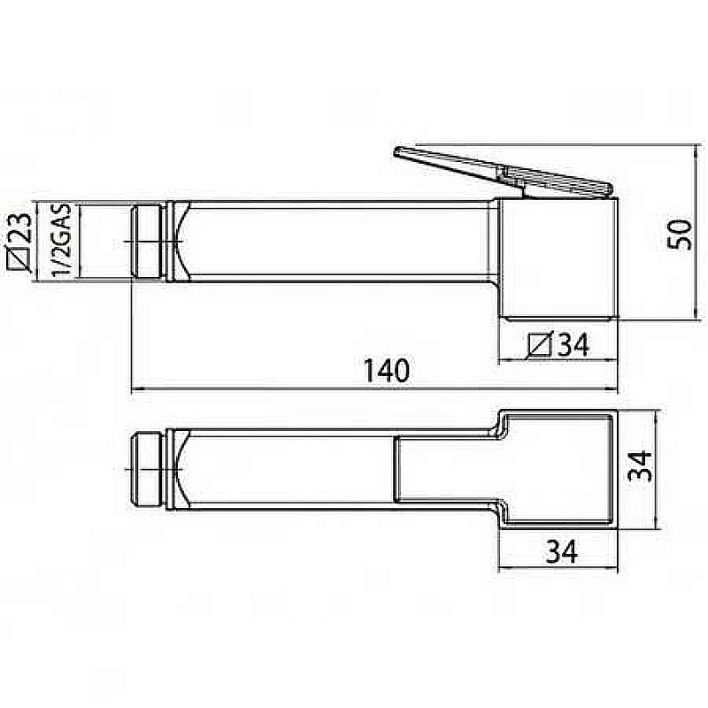 Гигиенический душ Bossini Cube Brass E38003B.073 черный купить в интернет-магазине сантехники Sanbest