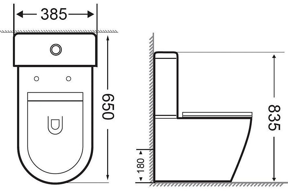 Унитаз-компакт Aquanet Rimless Cetus BL-102N-TPT с крышкой микролифт, с бачком, безободковый купить в интернет-магазине Sanbest