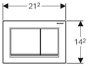 Кнопка для инсталляции Geberit Omega 30 115.080.KH.1 купить в интернет-магазине сантехники Sanbest