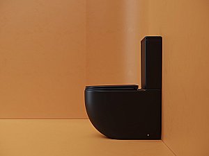 Унитаз напольный Ceramica Nova Metropol CN4001TMB черный матовый, с крышкой микролифт, с бачком, безободковый, слив-торнадо купить в интернет-магазине Sanbest