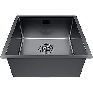Кухонная мойка Paulmark Lassan 49 LA49-GM вороненая сталь купить в интернет-магазине сантехники Sanbest
