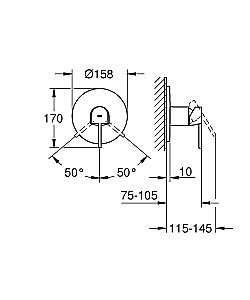 Смеситель для душа Grohe Grohe Plus 2019 24059003 купить в интернет-магазине сантехники Sanbest
