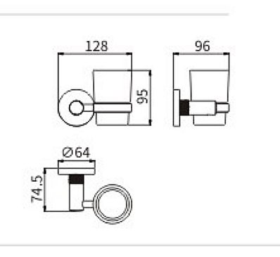 Стакан для зубных щеток CeramaLux Antica 61202-1 золото купить в интернет-магазине сантехники Sanbest