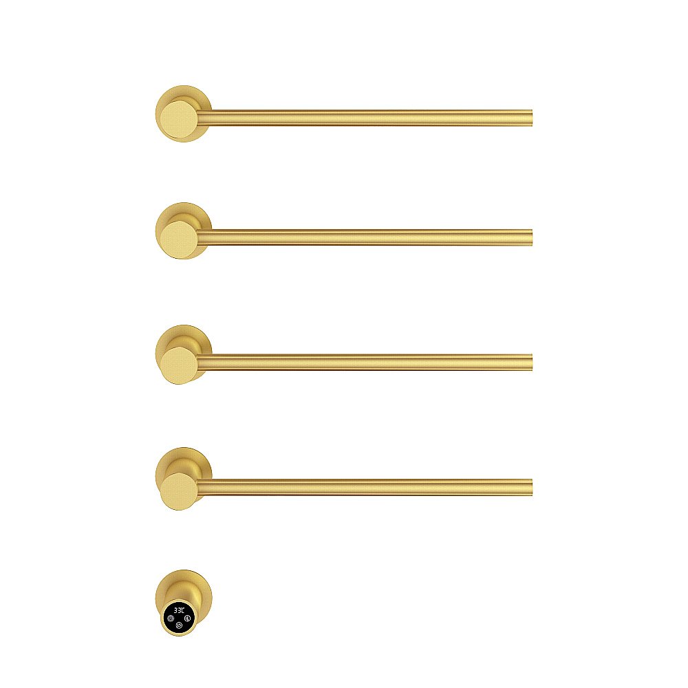 Полотенцесушитель электрический Vincea VTD-2H1BG брашированное золото с таймером купить в интернет-магазине сантехники Sanbest