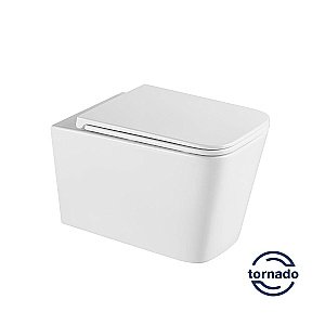 Унитаз Vincea Q-Line VT1-12T безободковый, смыв торнадо, с крышкой микролифт, белый купить в интернет-магазине Sanbest