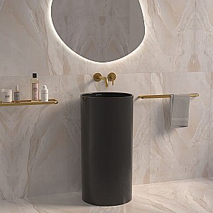 Раковина напольная WhiteCross Altar 43 0737.043043.101 черная купить в интернет-магазине Sanbest