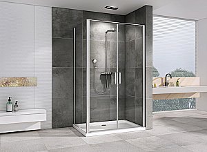 Душевой уголок ABBER Sonnenstrand AG04100C-S85 100x85 стекло прозрачное/профиль хром купить в интернет-магазине Sanbest