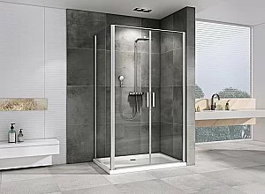 Душевой уголок ABBER Sonnenstrand AG04100C-S85 100x85 стекло прозрачное/профиль хром купить в интернет-магазине Sanbest