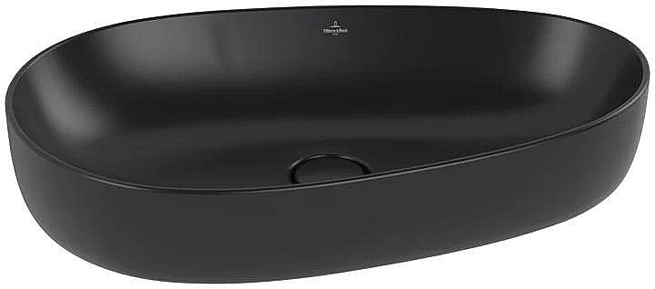 Раковина накладная Villeroy&Boch Antao 65 4A7465R7 черная матовая купить в интернет-магазине Sanbest