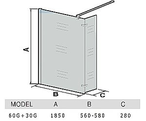 Душевое ограждение WeltWasser WW400 60G+30G купить в интернет-магазине Sanbest