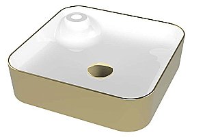 Раковина накладная Bien Flame 42,5 FALG04302FD1G2000 золото купить в интернет-магазине Sanbest