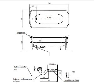 Ванна Migliore Olivia Console ML.OLV-40.102 купить в интернет-магазине Sanbest