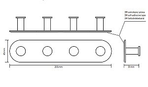 Крючок Bemeta Easy 163106390 черный купить в интернет-магазине сантехники Sanbest