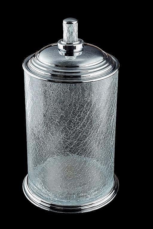 Мусорное ведро Boheme Murano Cristal 10914-CRST-CH купить в интернет-магазине сантехники Sanbest