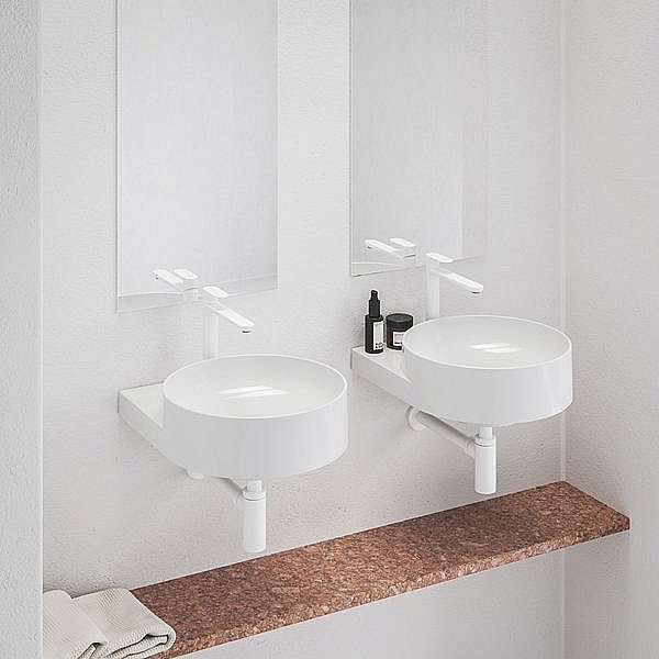 Смеситель для раковины Ravak Eleganta X070385 белый вильвет купить в интернет-магазине сантехники Sanbest