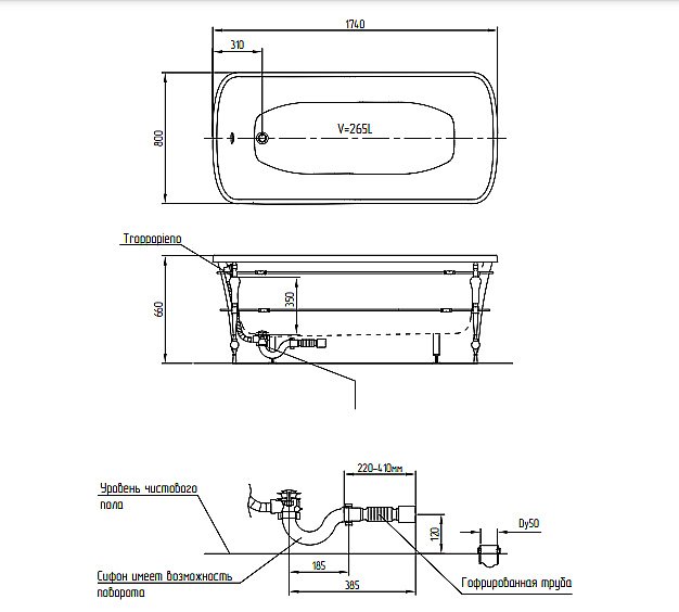 Ванна Migliore Olivia Console ML.OLV-40.102 купить в интернет-магазине Sanbest