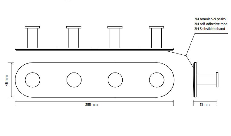 Крючок Bemeta Easy 163106390 черный купить в интернет-магазине сантехники Sanbest