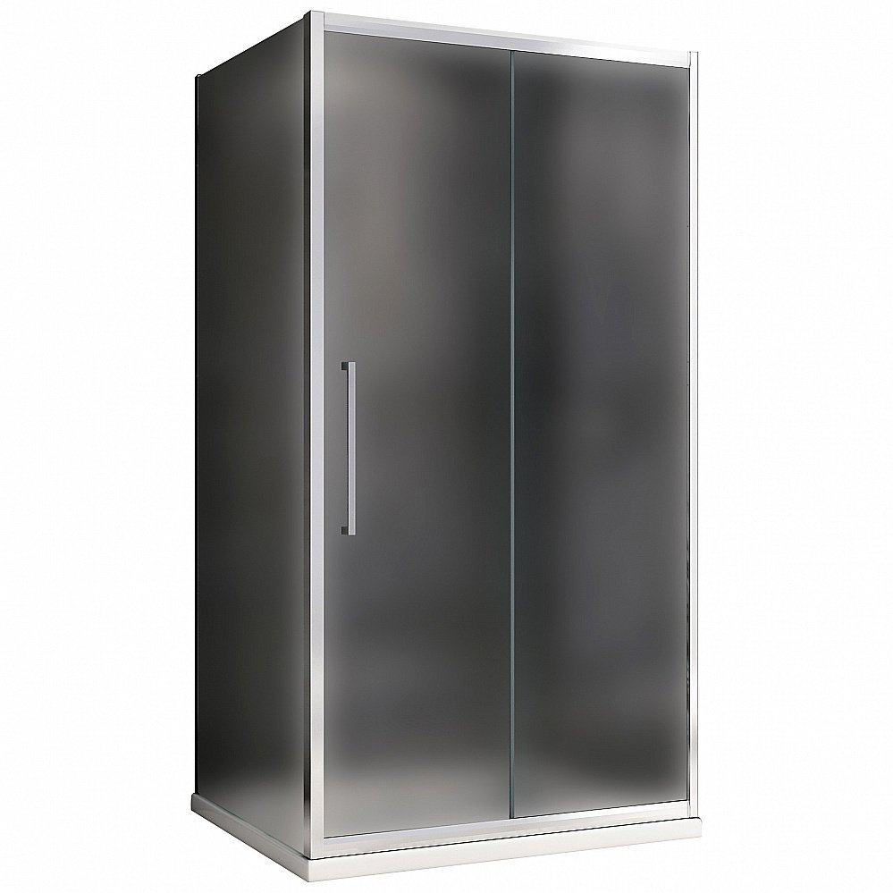 Душевой уголок ABBER Schwarzer Diamant AG30160MH-S85M 160x85 стекло матовое/профиль хром купить в интернет-магазине Sanbest