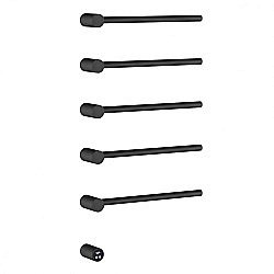 Полотенцесушитель электрический ABBER Charme AH4005B черный матовый купить в интернет-магазине сантехники Sanbest