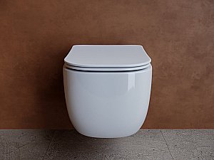 Унитаз подвесной Ceramica Nova NOEL Rimless CN3013 безободковый, с крышкой микролифт купить в интернет-магазине Sanbest