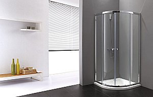 Душевой уголок Cezares Anima 100х100 ANIMA-R-2-100-C-Cr-IV стекло прозрачное/профиль хром купить в интернет-магазине Sanbest