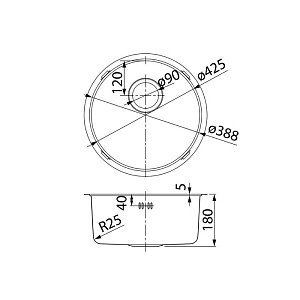 Мойка кухонная Iddis Edifice EDI42G0i77 купить в интернет-магазине сантехники Sanbest