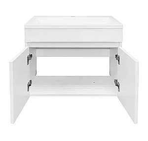 Тумба с раковиной подвесная Loranto Serenada CS00096748 70 белая для ванной в интернет-магазине Sanbest