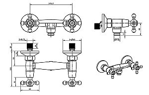 Смеситель для душа Boheme Cristal 274-CRST купить в интернет-магазине сантехники Sanbest