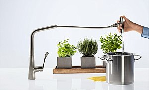 Смеситель для кухни Hansgrohe Metris Select 14884000 купить в интернет-магазине сантехники Sanbest