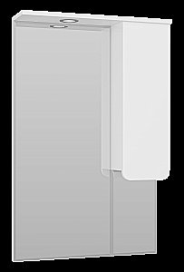 Зеркало со шкафом Misty Чегет 65 П-Чег-02065-01П белый в ванную от интернет-магазине сантехники Sanbest