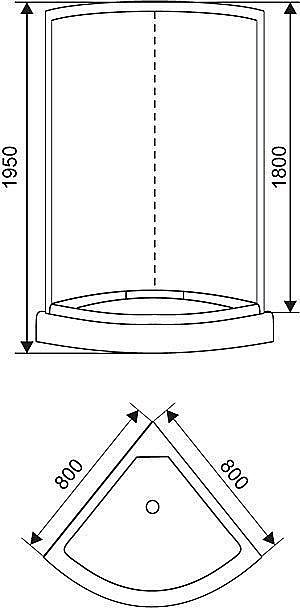 Душевой угол ARCUS AS-301-8 купить в интернет-магазине Sanbest