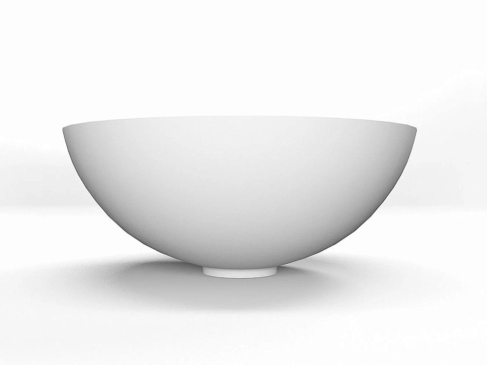 Раковина под столешницу Montebianco NEMI 11102 белая матовая купить в интернет-магазине Sanbest