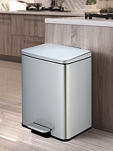 Ведро для мусора WeltWasser Golf 10000013413 сталь матовая купить в интернет-магазине сантехники Sanbest