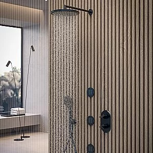 Смеситель для душа Bossini Apice Z00500.073 черный купить в интернет-магазине сантехники Sanbest