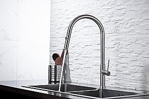 Смеситель для кухни Allen Brau Sprungfeder 5.60002-SS купить в интернет-магазине сантехники Sanbest