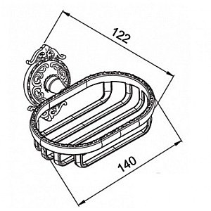 Мыльница-решетка Hayta Antic Brass 13904/VBR бронза купить в интернет-магазине сантехники Sanbest