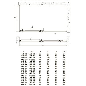 Душевой уголок Veconi Rovigo RV072B-13080-01-C4 130х80 стекло прозрачное/профиль черный матовый купить в интернет-магазине Sanbest