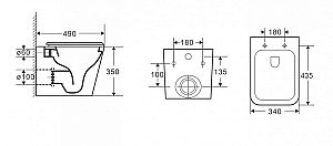 Унитаз подвесной CeramaLux 5171MW белый матовый, безободковый, с крышкой микролифт купить в интернет-магазине Sanbest