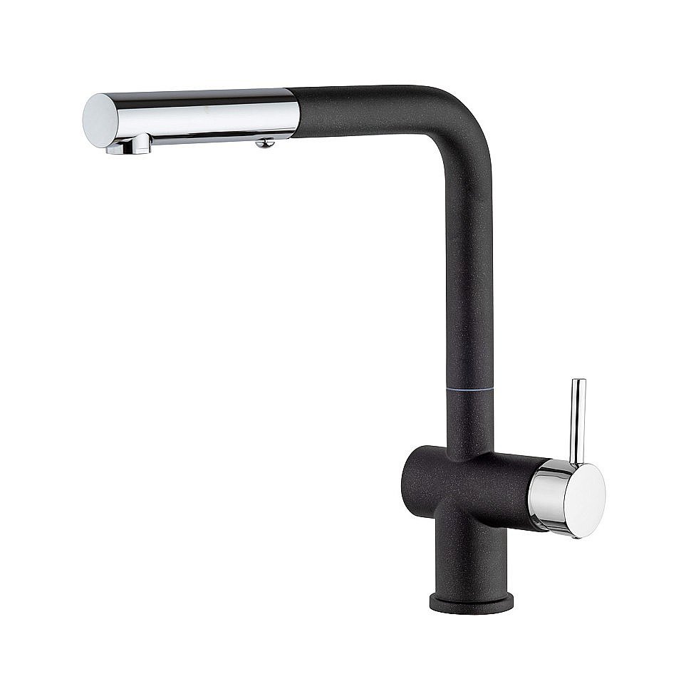 Смеситель для кухни PAINI Cox HD44566CR1KM черный металлик купить в интернет-магазине сантехники Sanbest
