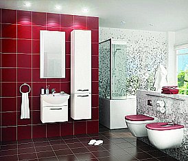 Тумба с раковиной Акватон Ария 50 белая глянцевая для ванной в интернет-магазине Sanbest