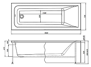 Ванна акриловая Aquanet Aura 369048 180х70 белая с боковой и фронтальной панелью купить в интернет-магазине Sanbest