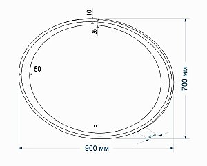 Зеркало Континент Credo ЗЛП84 90x70 в ванную от интернет-магазине сантехники Sanbest