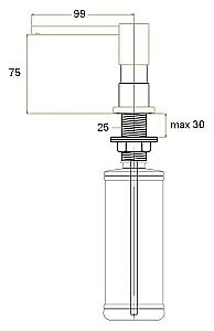 Диспенсер Zorg ZR-22 Песочный купить в интернет-магазине сантехники Sanbest