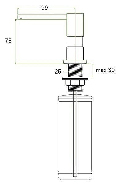 Диспенсер Zorg ZR-22 Песочный купить в интернет-магазине сантехники Sanbest