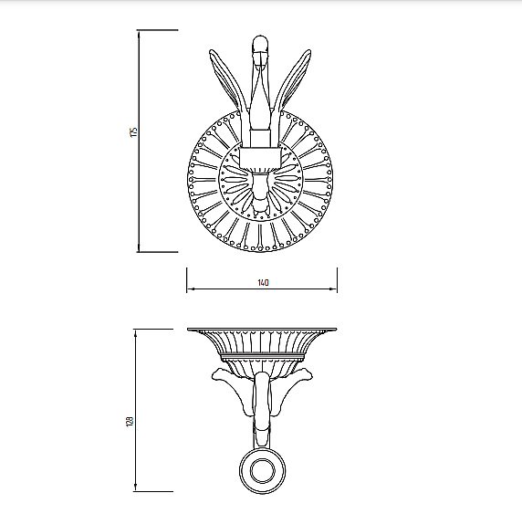 Светильник Migliore Luxor 26141 золото купить в интернет-магазине сантехники Sanbest