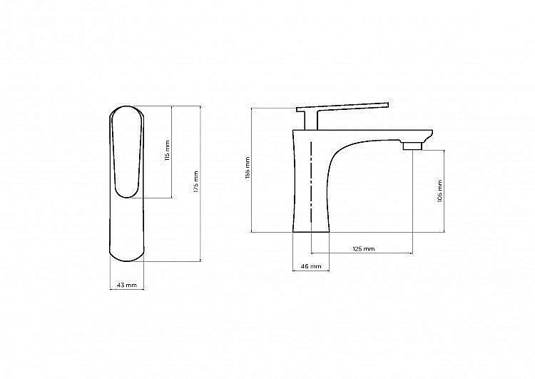 Смеситель для раковины NT Bagno NT7711 купить в интернет-магазине сантехники Sanbest