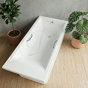 Ванна с узким бортом Delice Diapason DLR330052R-G 180х80 белая/ручки хром купить в интернет-магазине Sanbest