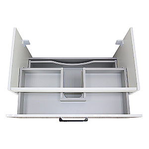 Тумба с раковиной Tempo Azario Ника 80 CS00091369 белая для ванной в интернет-магазине Sanbest