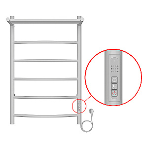 Полотенцесушитель электрический Azario VERONA П5 500х800 AZ04858PW белый купить в интернет-магазине сантехники Sanbest