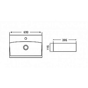 Раковина накладная WeltWasser WW ELBACH 2060 63 белая купить в интернет-магазине Sanbest